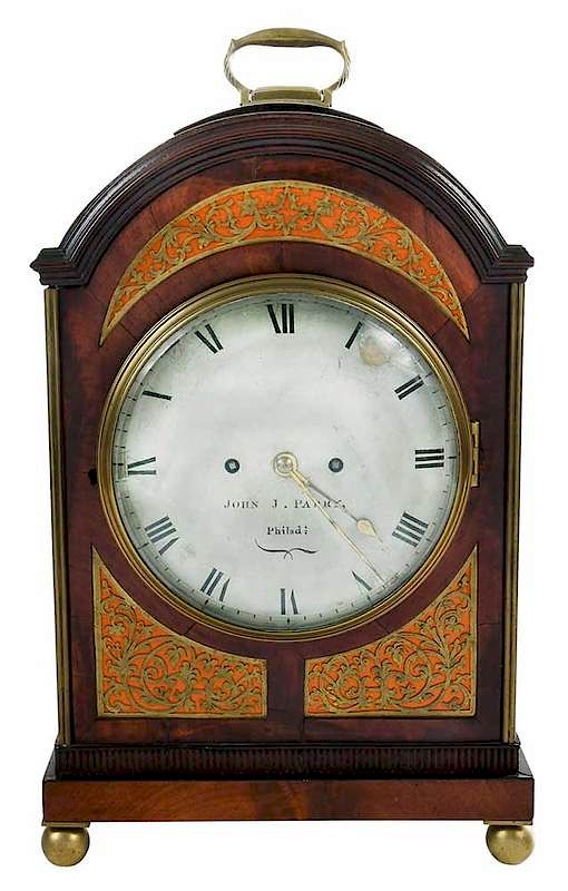 Appraisal: Federal John J Parry Philadelphia Bracket Clock early th century