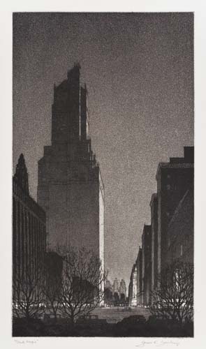 Appraisal: GERALD GEERLINGS Black Magic Etching and aquatint x mm x