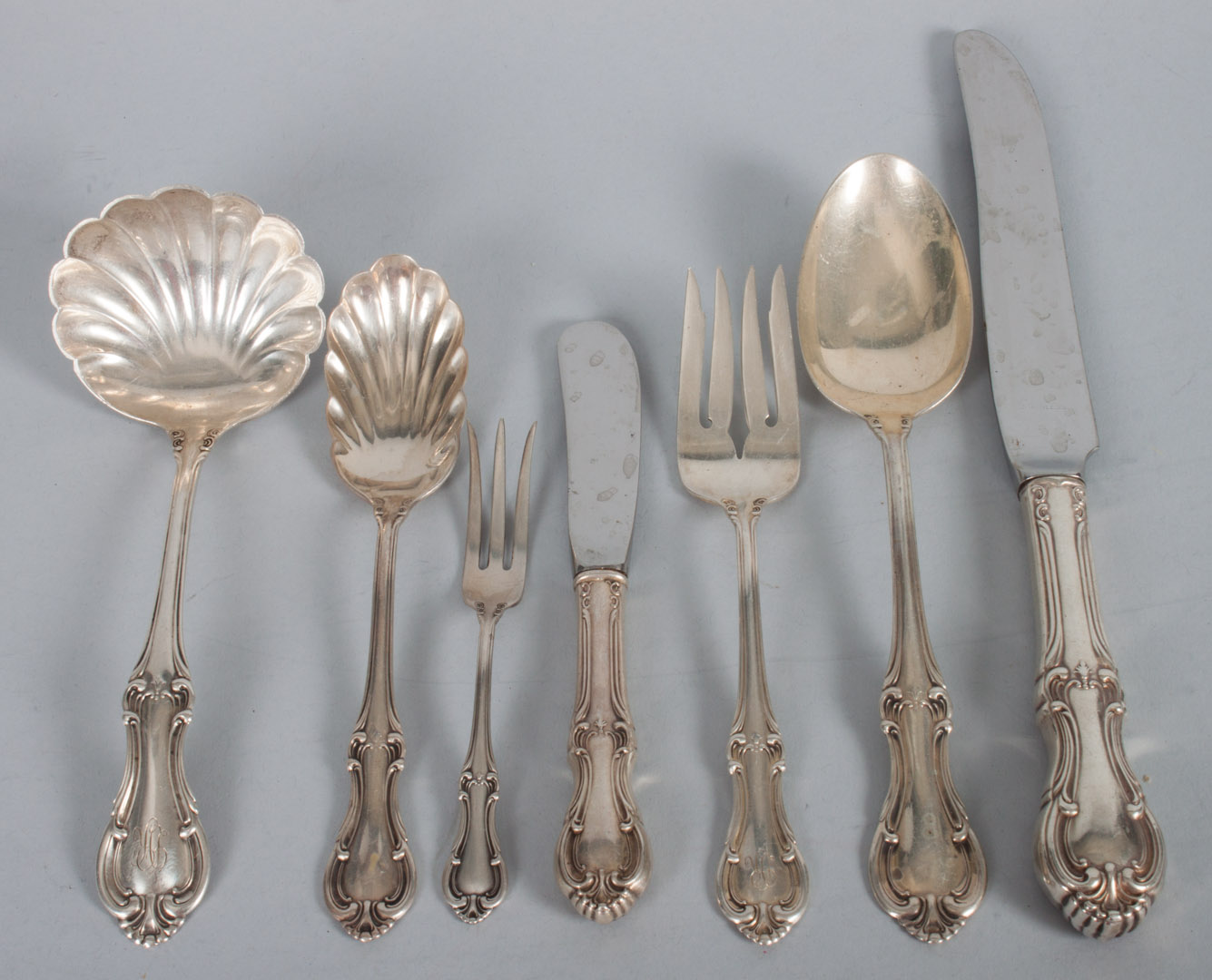 Appraisal: International Joan of Arc sterling flatware including knives in L