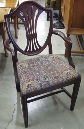 Appraisal: SET OF TWELVE FEDERAL STYLE MAHOGANY DINING CHAIRS Drexel Furniture