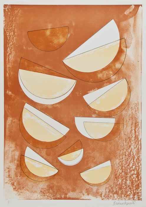 Appraisal: Barbara Hepworth - Olympus from Aegean suite lithograph printed in