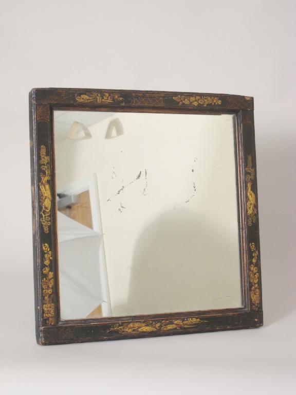 Appraisal: An th Century lacquered framed Mirror with later easel support