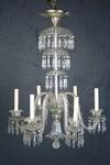 Appraisal: CHANDELIER - Circa - six arm glass formal chandelier with