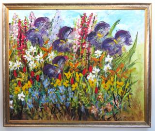 Appraisal: Spring Flowers Tony La Salle Amer th C Spring Flowers