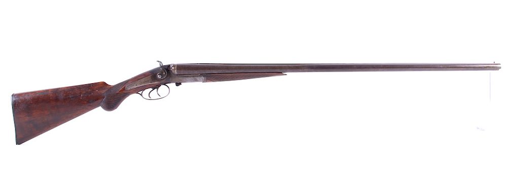 Appraisal: W Richards Side x Side GA Hammered Shotgun This is