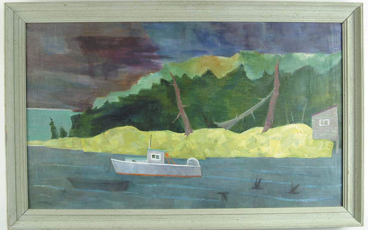 Appraisal: WALTER REINSEL American - IN THE COVE Large oil on