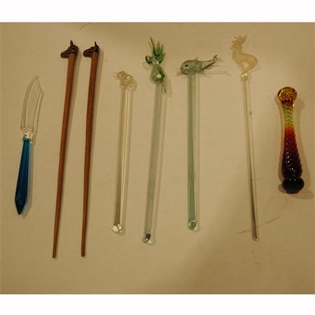 Appraisal: Miscellaneous Group of Cocktail Stirrers Estimate -