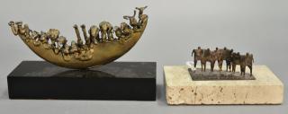 Appraisal: Two piece lot including Judith Brown American - Noah's Ark