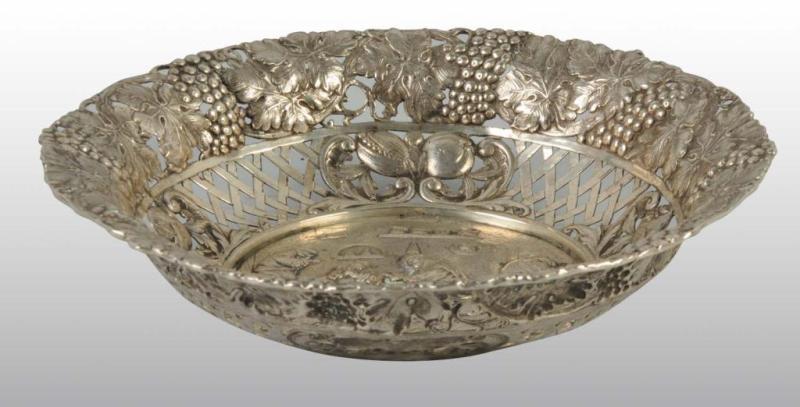 Appraisal: Silver Ornate Bowl Description Weighs troy ounces Makers marks possibly