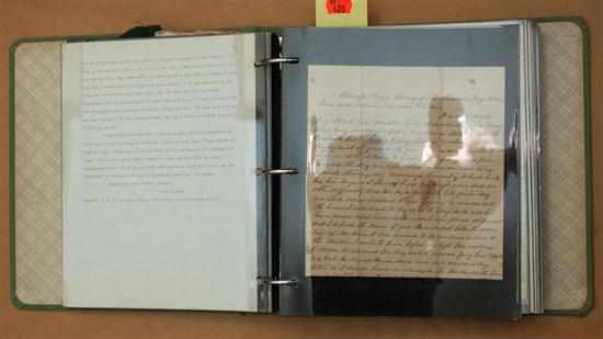 Appraisal: Civil War Ephemera Thirty-two items collection of handwritten letters from