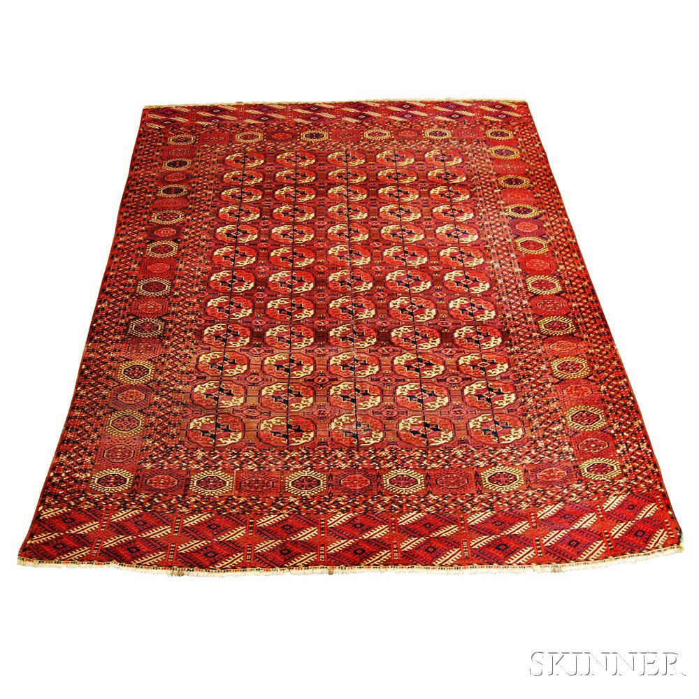 Appraisal: Tekke Carpet West Turkestan th century both sides reovercast approximately