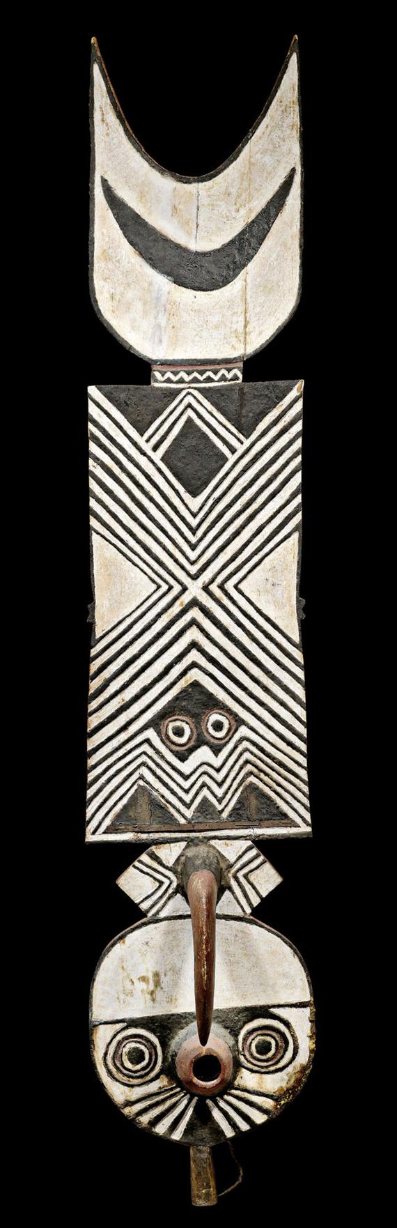 Appraisal: BWA MASK Burkina Faso H cm Provenance Galerie Walu Zurich