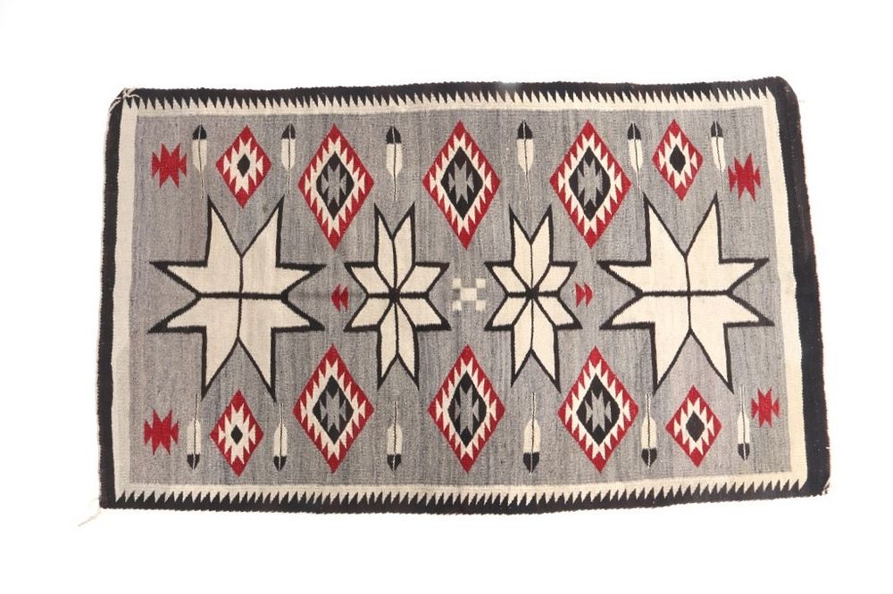 Appraisal: Navajo Star Crystal Eye Dazzler Rug c s For your