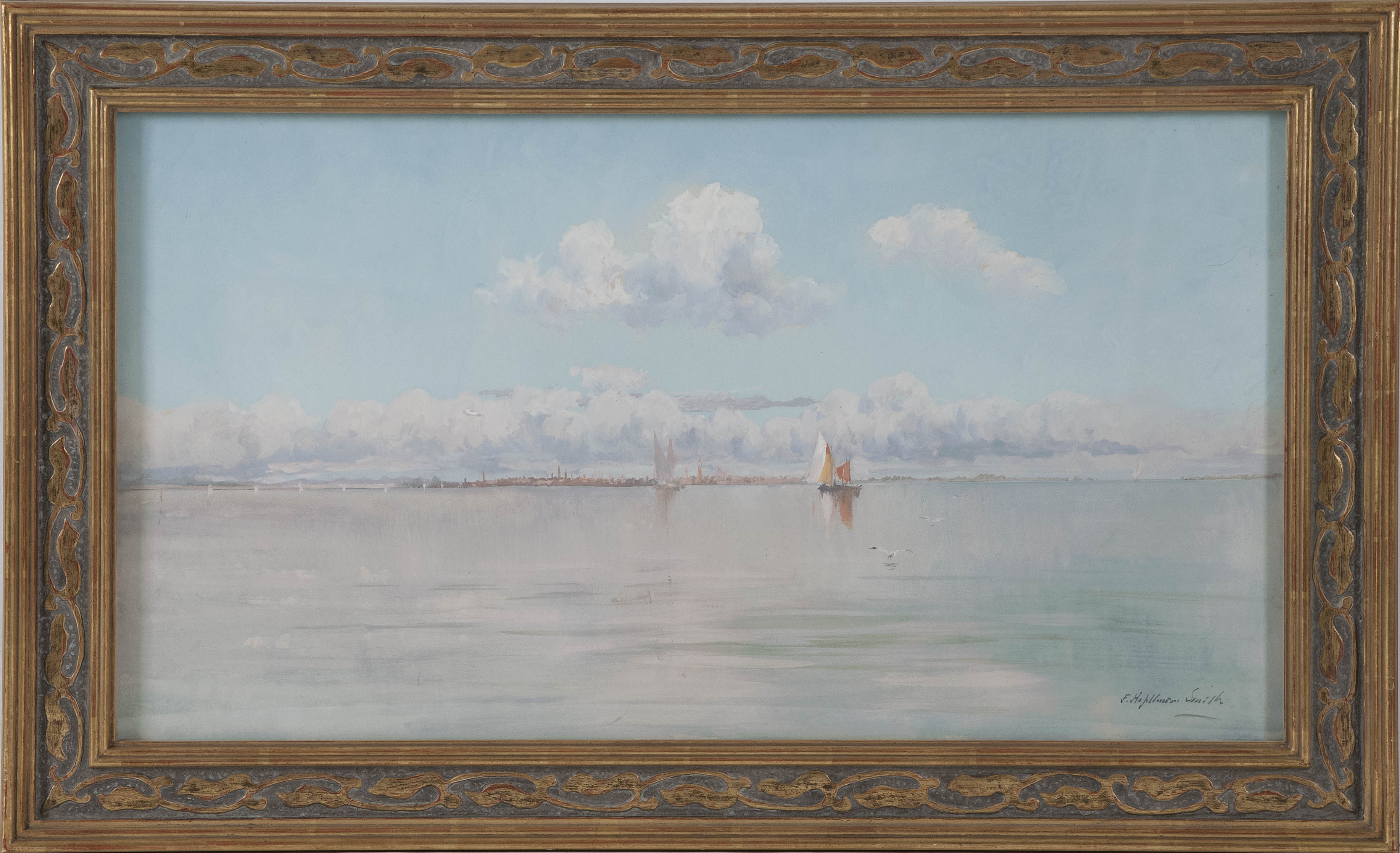 Appraisal: FRANCIS HOPKINSON SMITHNew York Maryland - Venetian harbor scene Signed