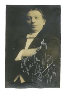 Appraisal: Goldin Horace Postcard of Horace Goldin Inscribed and Signed British