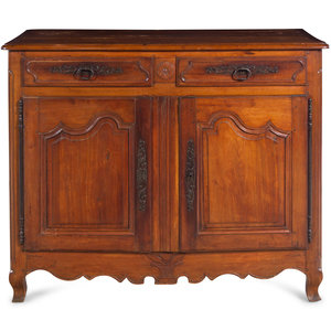 Appraisal: A Louis XV Provincial Style Walnut Sideboard th Century Height