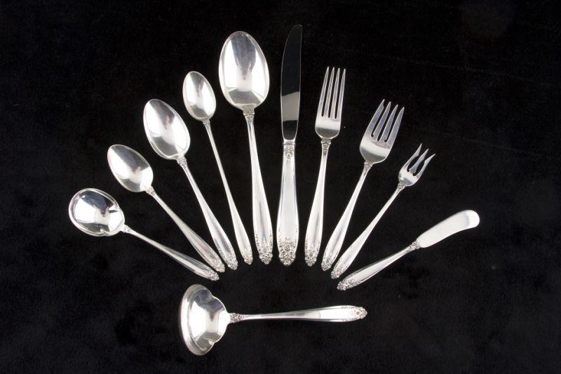 Appraisal: International Prelude Sterling Flatware Service pieces including luncheon knives dinner