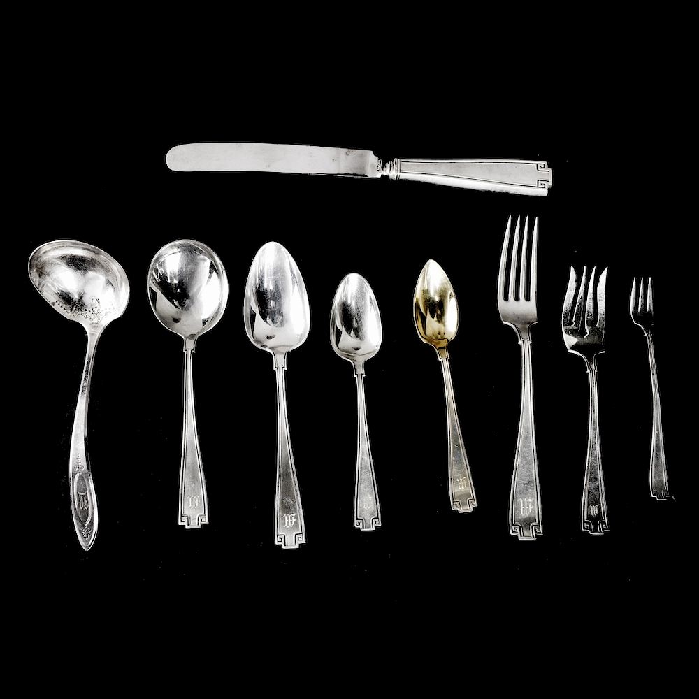 Appraisal: Pieces Gorham Etruscan Flatware Ninety Two Piece Gorham Etruscan Sterling