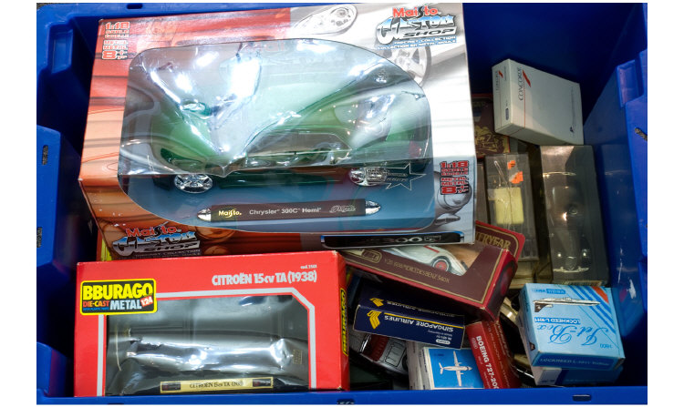 Appraisal: Large Box of Miscellaneous Cars Comprising Corgi matchbox Road Tough