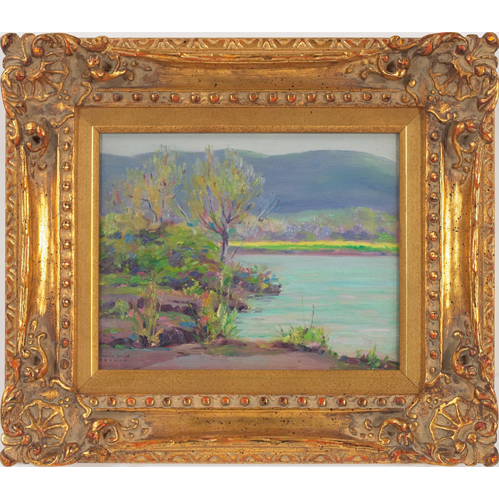 Appraisal: Francis Stillwell Dixon American - ''Riverside '' c oil on