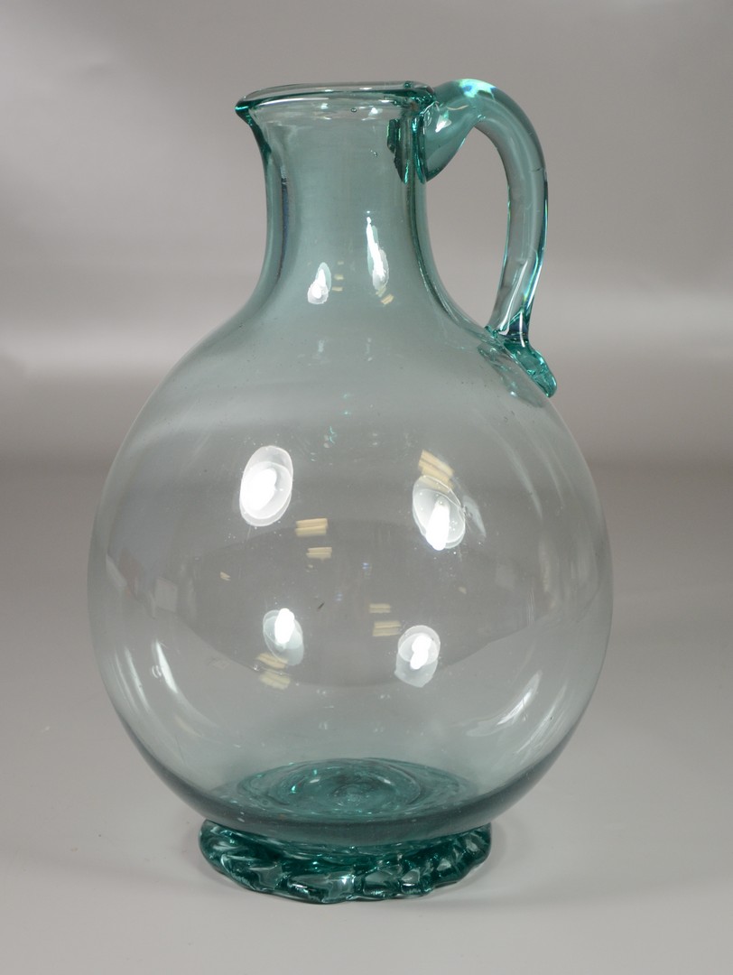 Appraisal: Clevenger Glass Pitcher Clayton NJ late s free blown glass