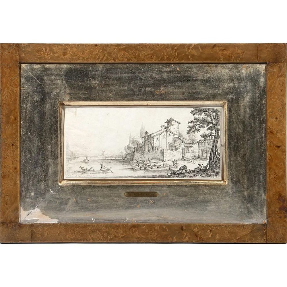 Appraisal: J Callot - Pastoral etching Sight in X in X