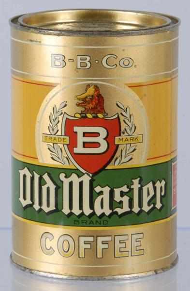 Appraisal: -lb Old Master Coffee Tin Description Nice early graphic Old