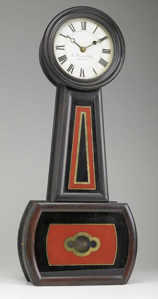 Appraisal: E HOWARD CO BANJO CLOCK No weight-driven clock in stained