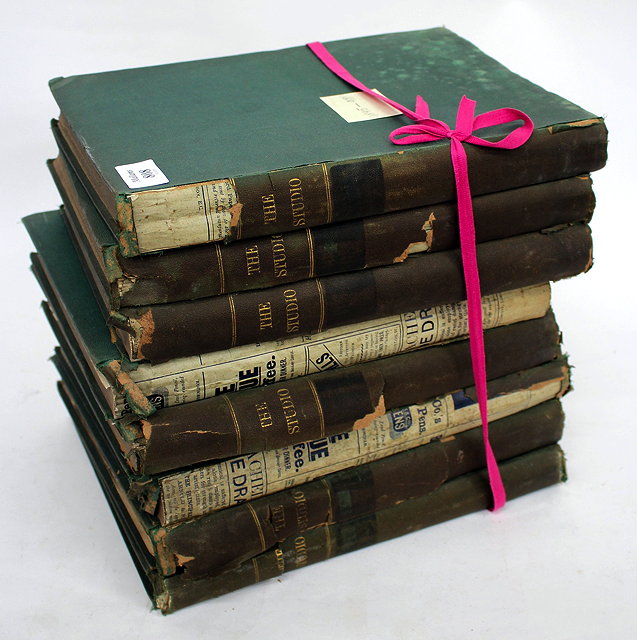 Appraisal: A NUMBER OF BOUND VOLUMES OF THE STUDIO MAGAZINE Victorian