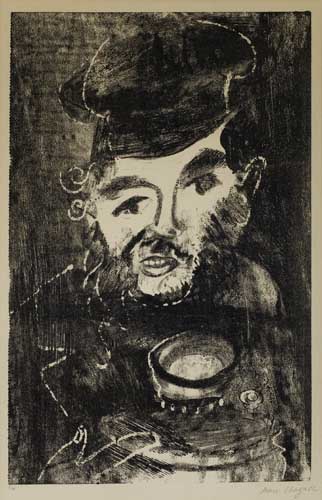 Appraisal: MARC CHAGALL L'Homme au Samovar Lithograph x mm x inches