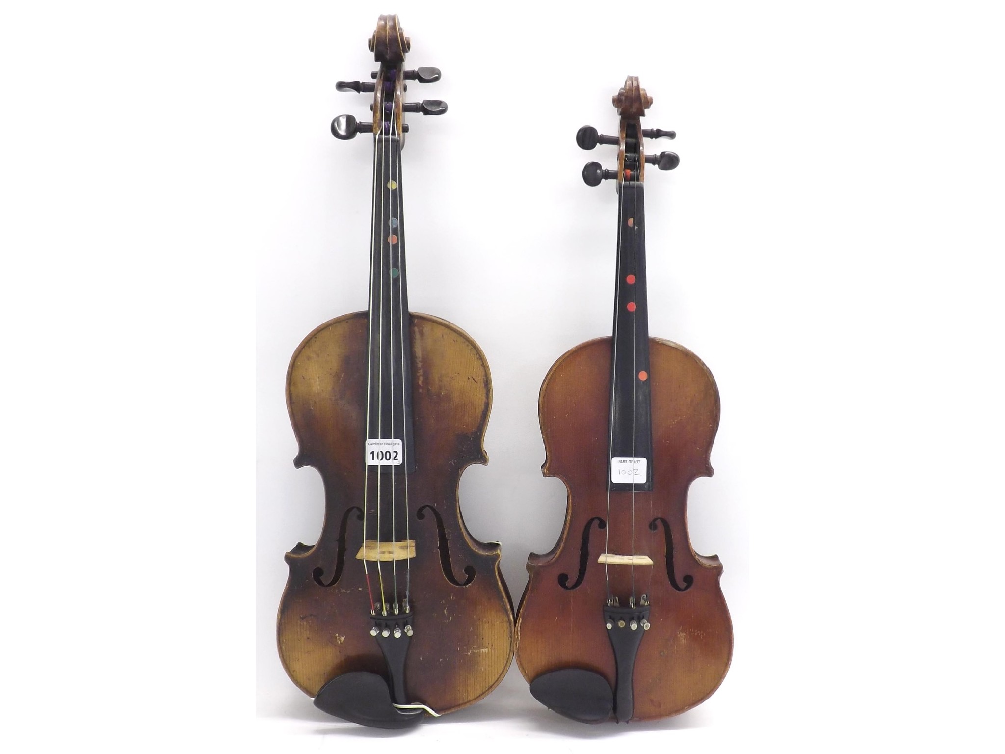 Appraisal: Early th century petite German viola cm also a Stradivarius