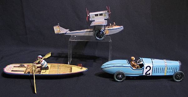 Appraisal: Collection of contemporary Tin Lithographed Toys Toys from air land