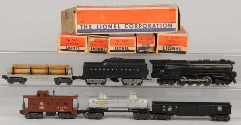 Appraisal: Lionel No Freight Train Set Description O gauge Includes steam