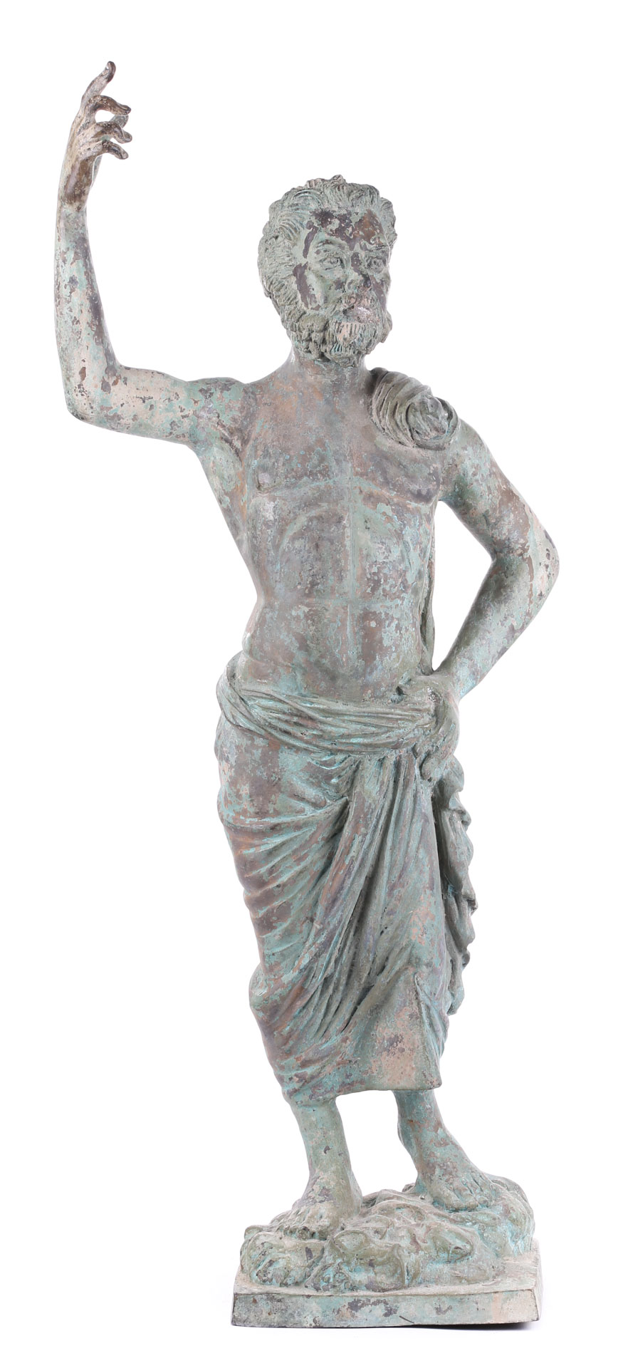 Appraisal: Grande Tour style bronze of Poseidon in H Condition Wear