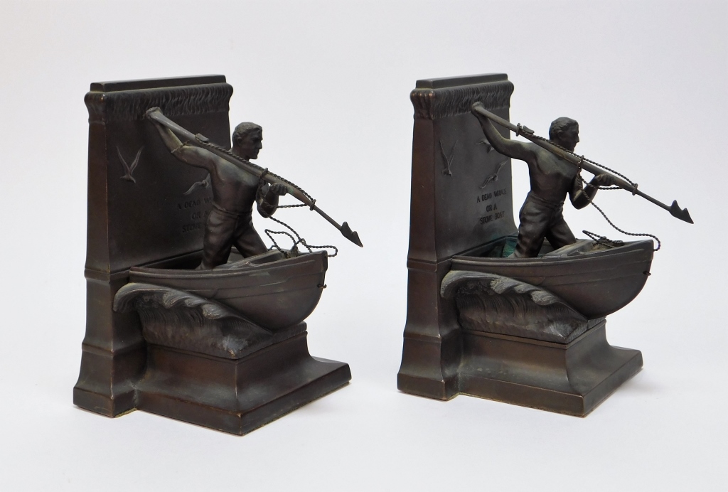 Appraisal: PR DANIEL FRENCH FOR JENNINGS BROTHERS BOOKENDS Massachusetts New York