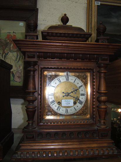 Appraisal: An early th Century walnut mantel or table clock the