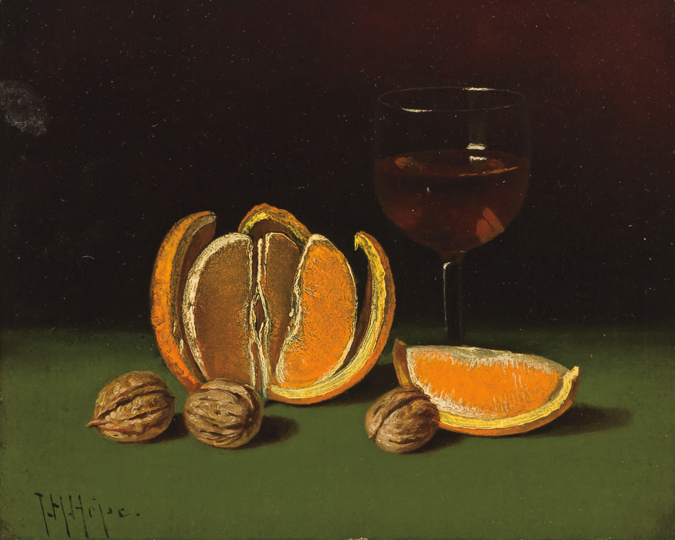 Appraisal: THOMAS HENRY HOPE American - Still Life with Oranges and