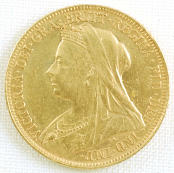 Appraisal: British Queen Victoria gold sovereign CONDITION About Uncirculated