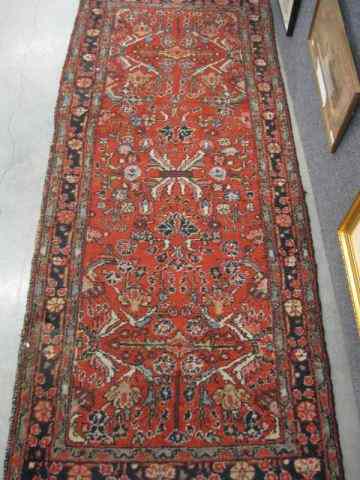 Appraisal: Lillihan Persian Handmade Rug semi-antique floral on red field '