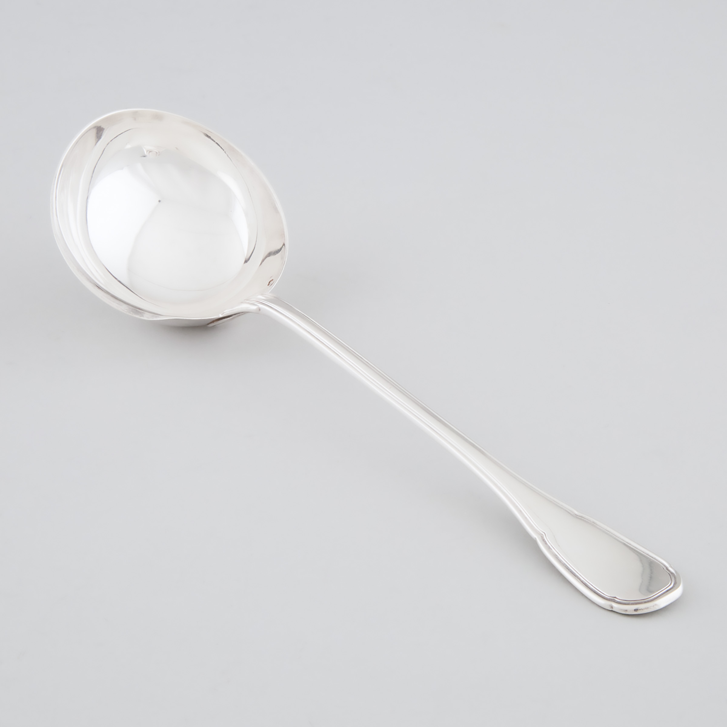 Appraisal: French Silver Sauce Ladle Puiforcat Paris late th century length