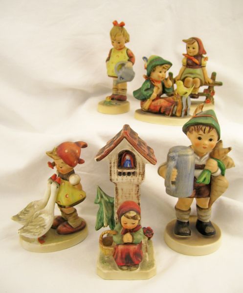 Appraisal: Hummel Figurine Lot Six figurines include Little Gardener Baby Bee