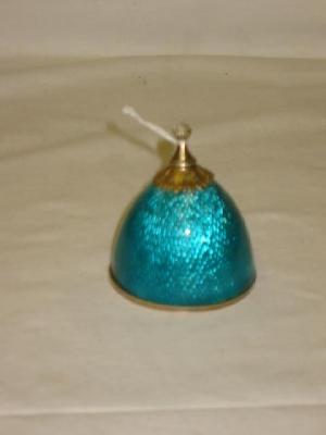 Appraisal: A RUSSIAN TURQUOISE ENAMELLED SCENT BOTTLE of beehive form the