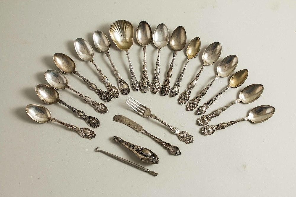 Appraisal: Assorted Unger Bros Sterling Flatware pieces of assorted Unger Bros