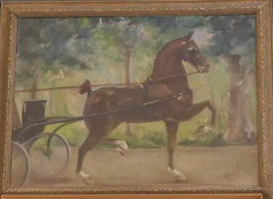 Appraisal: MAC HERMOTT PARADING HORSE OIL ON CANVAS