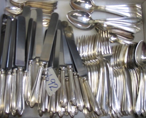 Appraisal: A DICKSON WEBBER QUALITY SILVERPLATED FLATWARE SET pieces service for