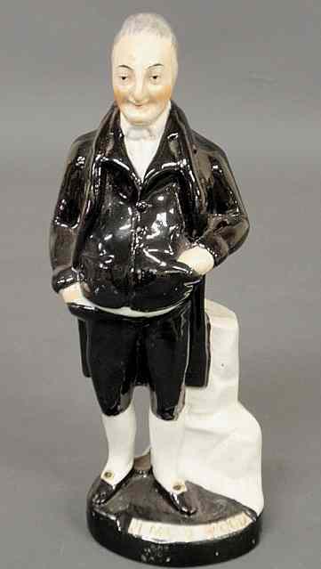 Appraisal: Staffordshire figure of Jemmy Wood th c standing on a