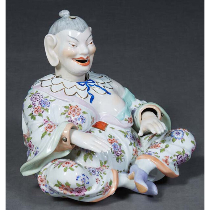 Appraisal: Dresden Porcelain Nodder Figure th c after the Meissen model