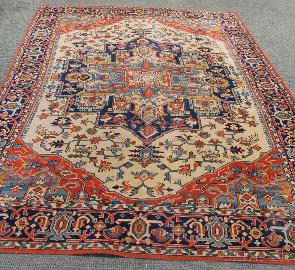 Appraisal: Machine-made Heriz Carpet Northwest Persia mid to late th century