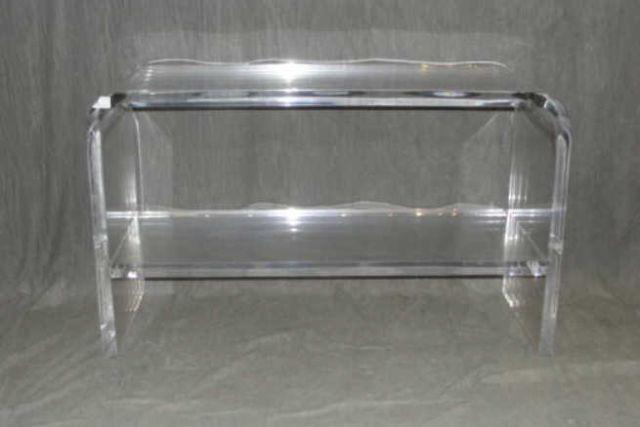 Appraisal: Possibly SPRINGER Midcentury Lucite Console From a Long Island estate