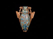 Appraisal: Jeanne Duc Art Nouveau Beetle Pin C Late th Century